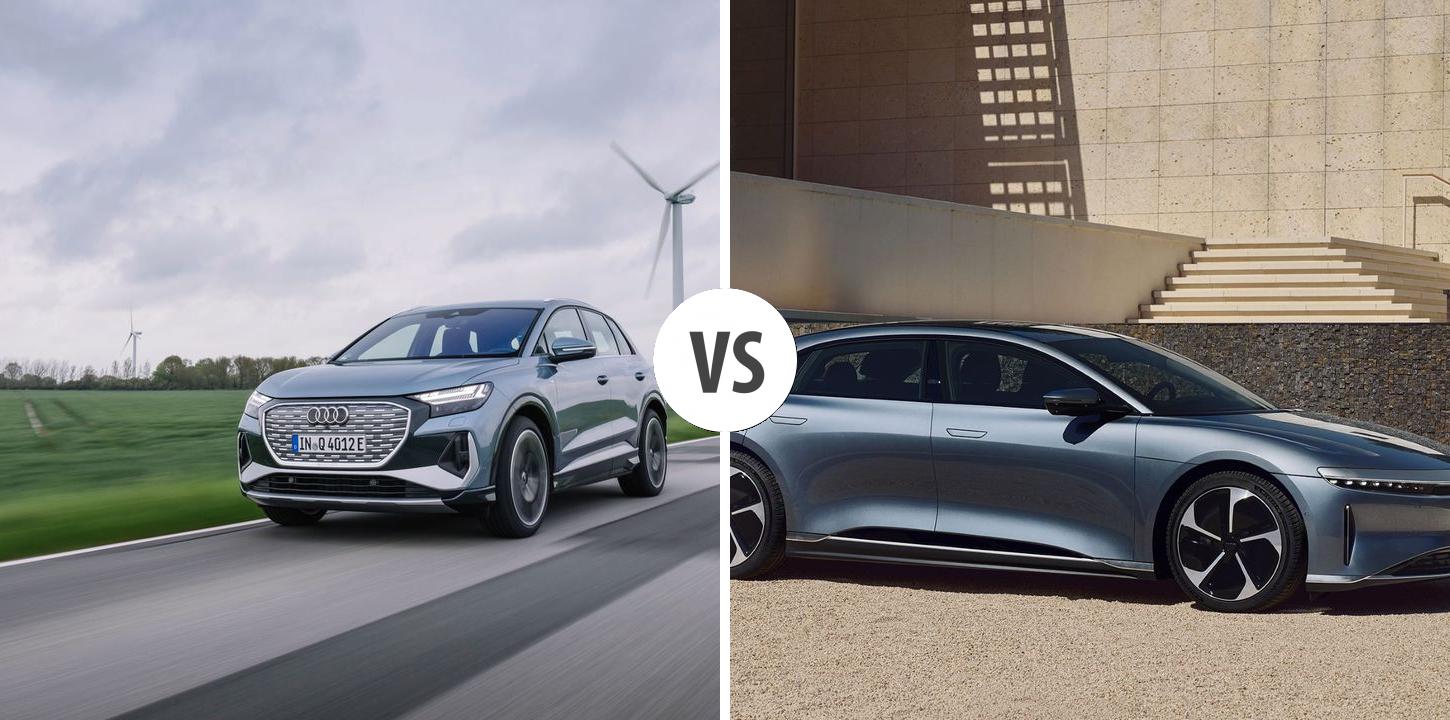 Audi Q4 E-tron VS Lucid Air Autovergleich | AUTOGOTT.AT