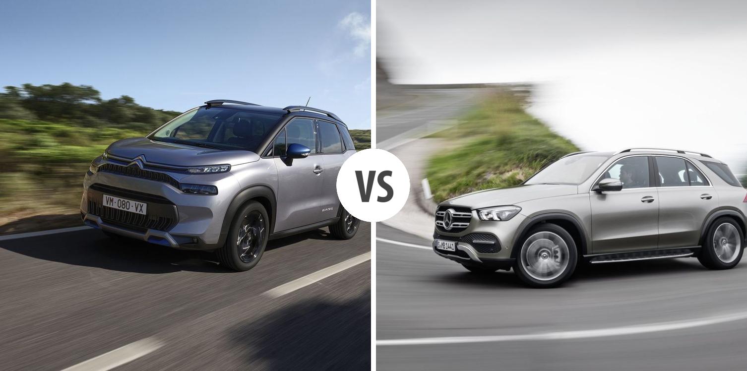 Citroën C3 Aircross VS Mercedes GLE Autovergleich | AUTOGOTT.AT