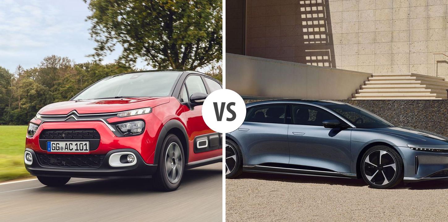 Citroën C3 VS Lucid Air Autovergleich | AUTOGOTT.AT