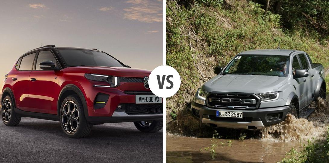 Citroën ë-C3 VS Ford Ranger Autovergleich | AUTOGOTT.AT