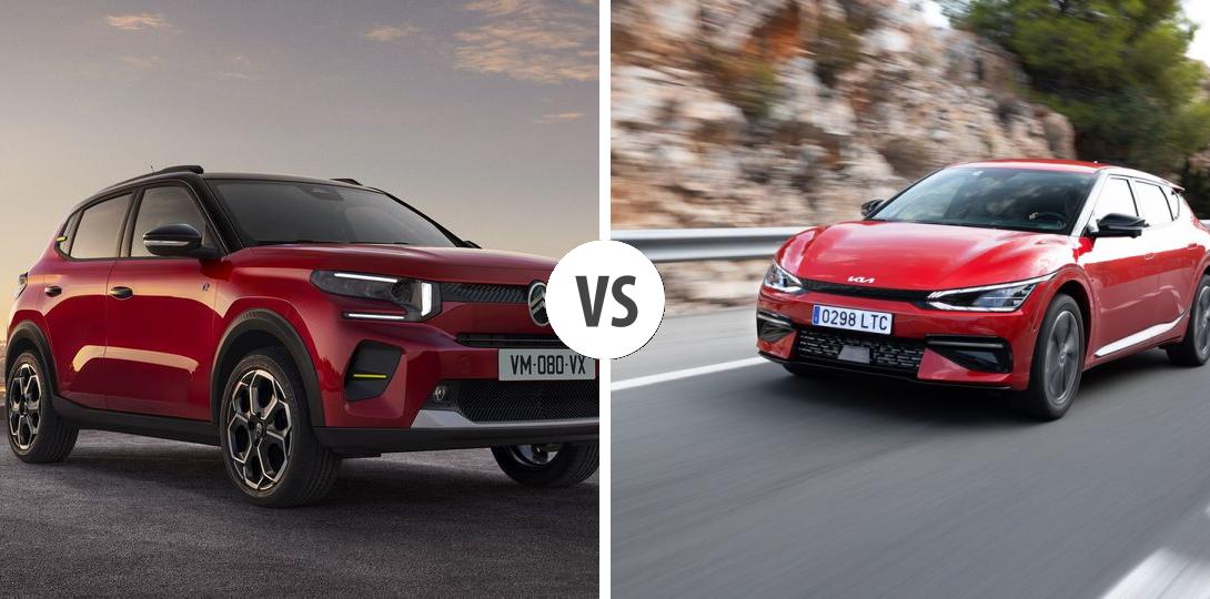 Citroën ë-C3 VS KIA EV6 Autovergleich | AUTOGOTT.AT