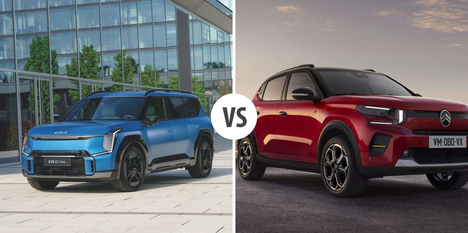 KIA EV9 VS Citroën ë-C3 Autovergleich | AUTOGOTT.AT