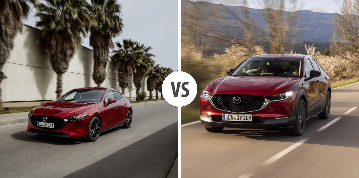 Mazda Mazda3 VS Mazda CX-30 Autovergleich | AUTOGOTT.AT