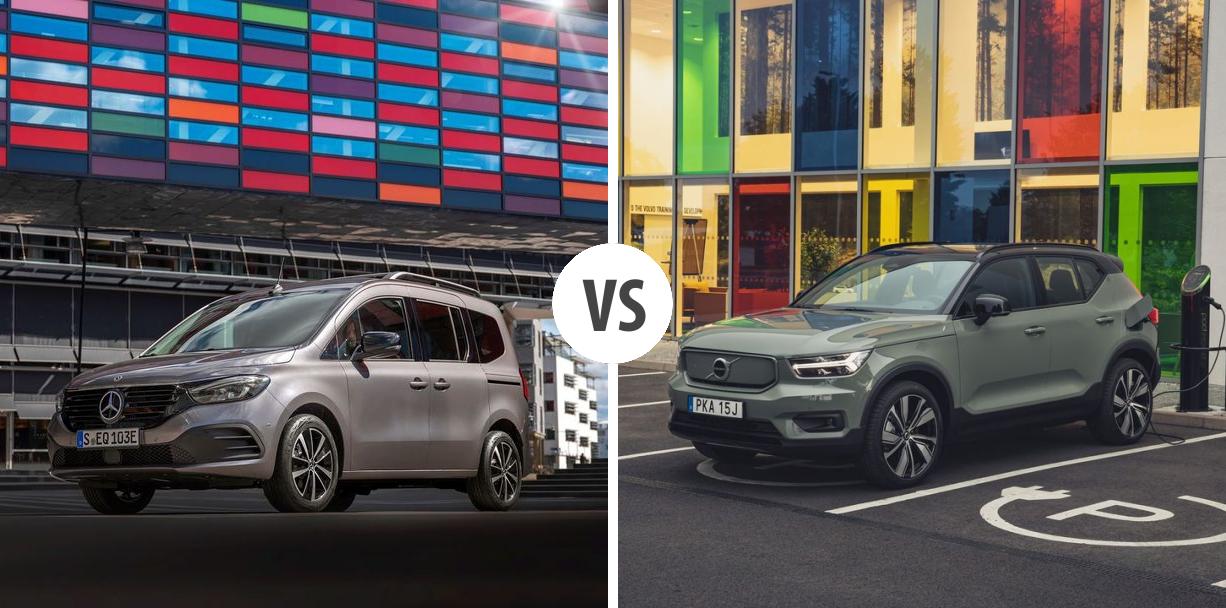 Mercedes EQT VS Volvo XC40 Elektro Autovergleich | AUTOGOTT.AT