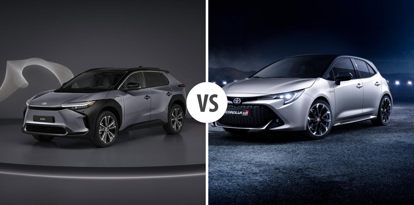 Toyota Bz4x Vs Toyota Corolla Autovergleich Autogott At