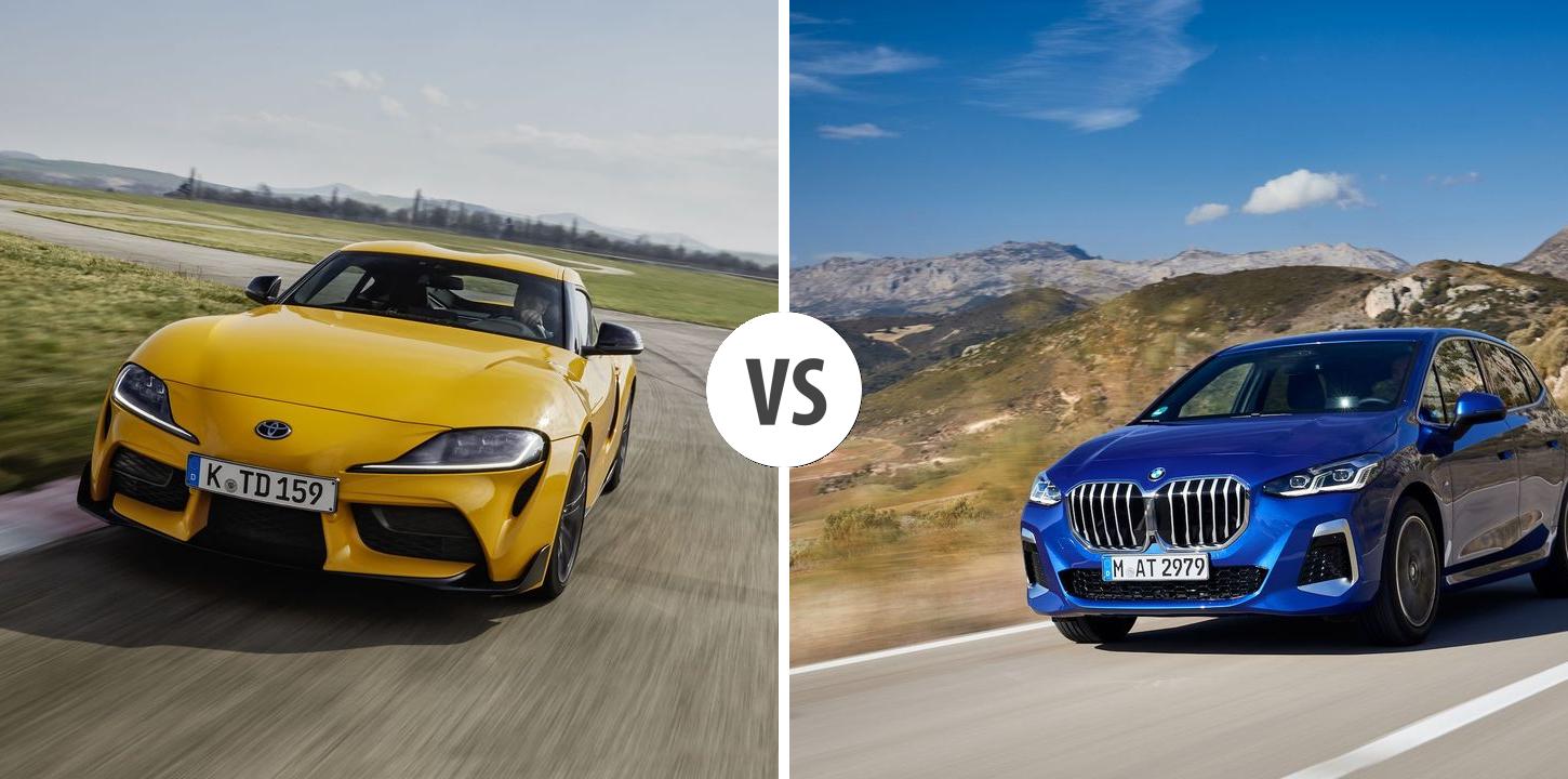 Toyota Supra VS BMW 2er Active Tourer Autovergleich | AUTOGOTT.AT