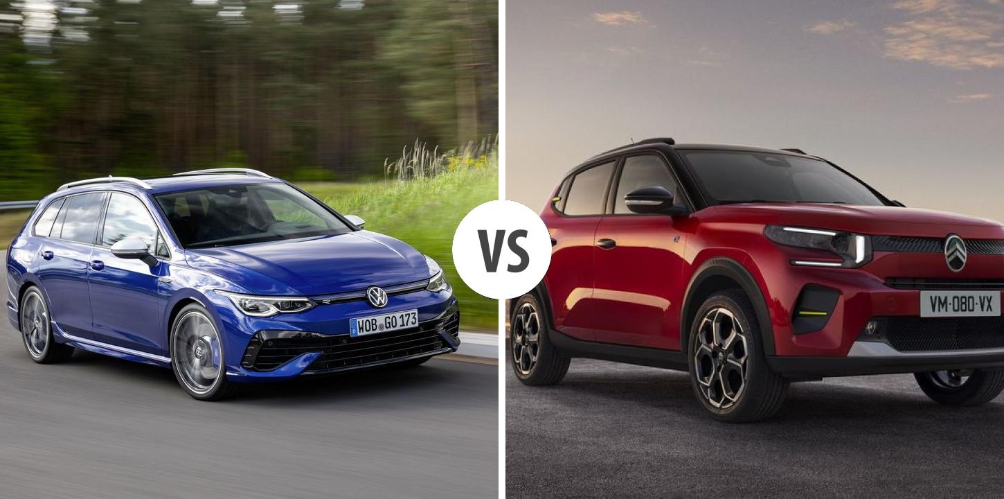 Volkswagen Golf Variant VS Citroën ë-C3 Autovergleich | AUTOGOTT.AT