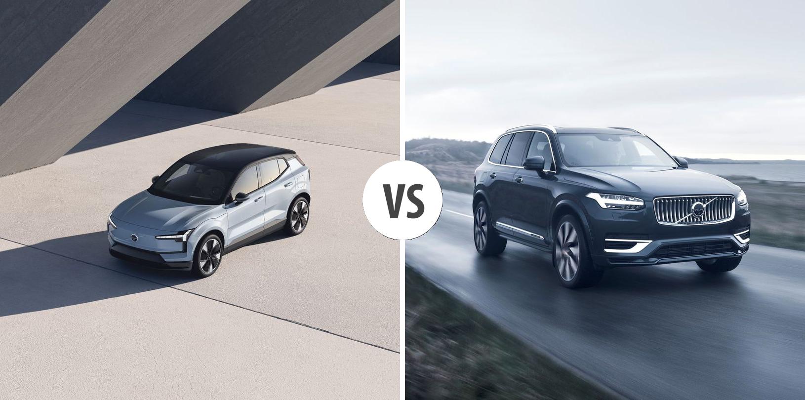 Volvo EX30 VS Volvo XC90 Autovergleich | AUTOGOTT.AT